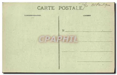 Biarritz - Golvendebal tegen de Rocher de la Vierge — Fototipie Marcel Dalboy, Bordeaux, n°45 — Achterkant
