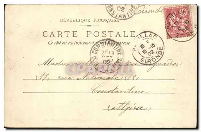 Pauillac-sur-Gironde — A Prefeitura e os Quais — Henri Guillier, editor, n° 435 — Verso