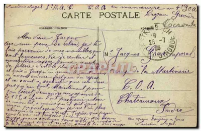 CazEAUX - Kanał z Jeziora — Marcel Delbroy, fototypia, Bordeaux — Rewers
