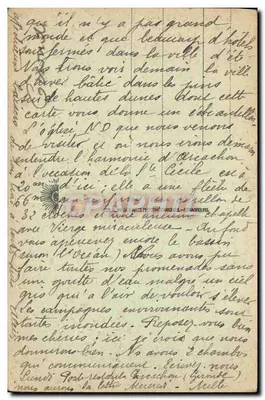 Arcachon — Katedra Najświętszej Panny Maryi — Widok z Wybrzeża Argent — Villa St. Arnaud — Wyd. N.G. — Rewers