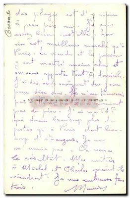 Arcachon - Costa de Prata - As Dunas de Pyla — Bilhete postal antigo n°88 — Verso