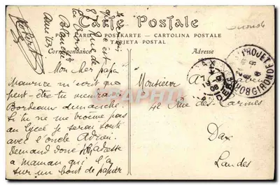 Bordeaux — Pomnik Gambetta — ND. Fot. — Rewers
