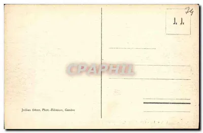 Chamonix — Piramidy lodowe na trasie Mont-Blanc — J. J. 6131 — Rewers