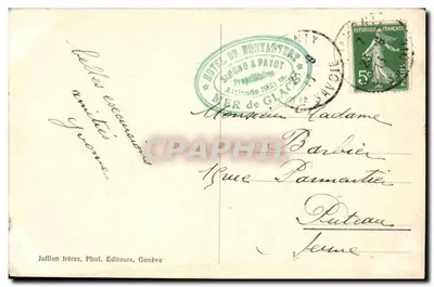 Chamonix — Wodospad Nant-Blanc do Morza Lodowego — J.J. 6639 — Rewers