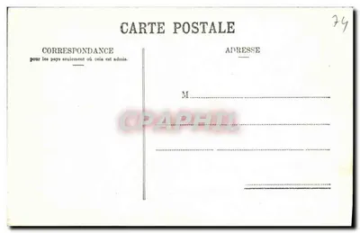Mont-Blanc widziany z Sallanches — Jullien frères, Fot. Wydawcy, Gendyve, nr J.J. 5039 — Rewers