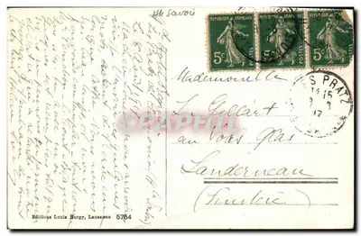 चमोनिक्स - ला मर डे ग्लास व्यू डे ला फ्लेगेर - लुई बर्गी के संस्करण, संख्या 5754 — पीछे