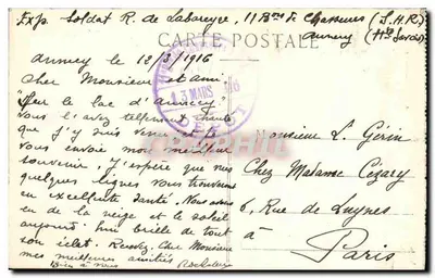 Annecy — Castelo dos Duques de Genevois — A. Gardet — Verso