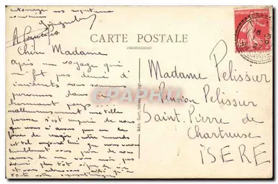 Lago de Annecy — Talloires — As Dentes de Loufon e a Tournette — Editor Curt, n° 1008 — Verso