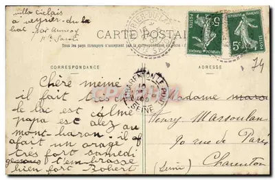 ANNECY i Góra Veyrier — Piltier, fot.-wyd., Annecy, n°142 — Rewers