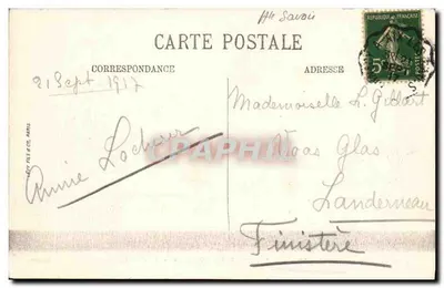 Lac d'Annecy — Talloires, Duingt i koniec jeziora widziane z Villa Noblemairie — LL Selecta — Rewers