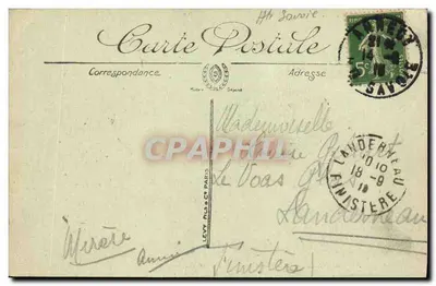Annecy — L'Île des Cygnes et la Tournette — LL — Verso