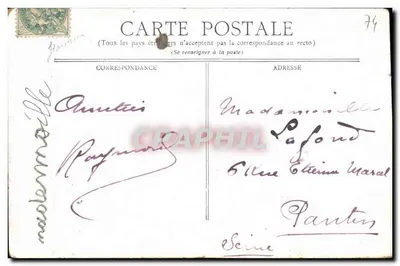 Jezioro Annecy — Menthon-Saint-Bernard — Port — wydawca NER S. PARIS — Rewers