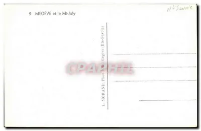 Mégève et le Mt-Joly — Savoie — L. Morand — Verso