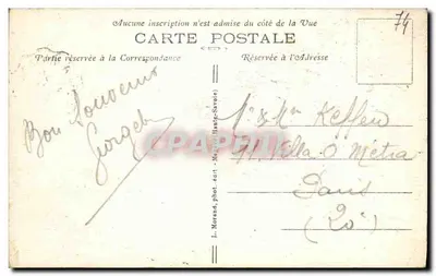 Saint-Martin-sur-Arve — O Ponte, Pointe d'Arreu e as 4 Cabeças — L. Morsand, fot.édit. Haute-Savoie, n°218 — Verso