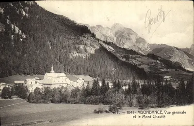 Abondance — vista geral e o Mont Chauffé — E.T.F. 1041