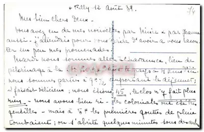 THONON-LES-BAINS — O Grand Hôtel visto do Lago Léman — LL 271, editor Cap — Verso