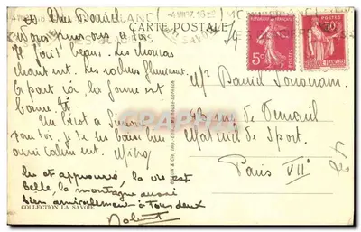 Wspinaczka na Aiguille de Roc — Massif du Grépon — Braun & Cie, Wyd.-Druk. Mulhouse-Dornach — Rewers