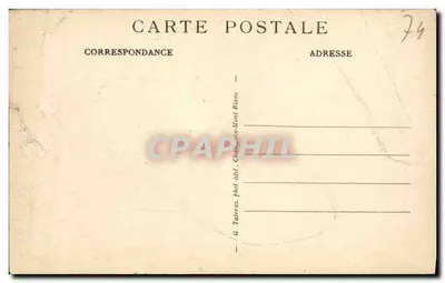 Glacier van Argentières en de Mont Dolent — alpine uitzicht — G. Tairraz, Chambéry-Mont Blanc — Achterkant