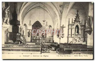 Vailly — Interior da Igreja — Millet Marie, Vailly