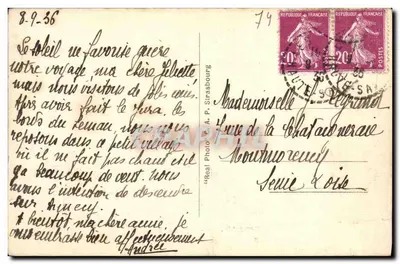 Les Gets (alt. 1172m) — Ogólny widok i Bennevy — Wydawca A. P. Sirabourgh — Rewers