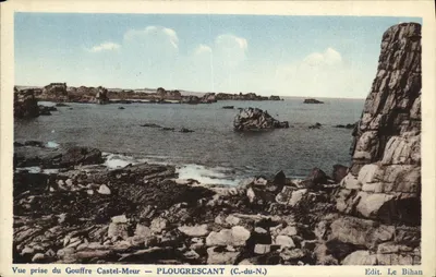 Vista do Gouffre Castel-Meur — PLOUGRECANT (C.-du-N.) — Edit. Le Bihan