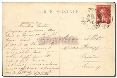 Costa de Esmeralda — Embocadura da Rance, O Rochedo de Rizeux — T. Guérin, sucessor, St-Malo — Verso