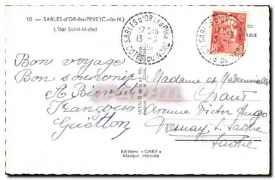 L'Îlot Saint-Michel — Sables-d'Olonne — Edições GABY, n°10 — Verso