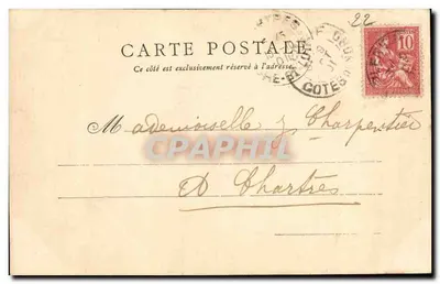 Kamień Gargantua i Fort Lalatte — kolekcja A Waron, St-Brieuc — nr 219 — Rewers