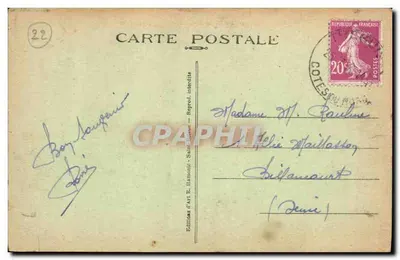Lézardrieux — O novo ponte suspensa de dupla via, para carruagem e ferrovia (254 m. de comprimento) — Edições de Arte E. Harmonie — Verso