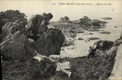Port-Blanc (Côtes-du-Nord) — Rochas das Ilhas — editor ND hot. n°104
