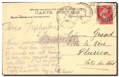 Sables-d'Or-lès-Pins (C.-du-N.) — La Chiesa di Plurien — G. Arnaud, editore, n°44 — Verso
