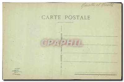 Guebwiller — Rue de la République — widok z kościołem i budynkami — wydawca Maguet, nr 6 — Rewers