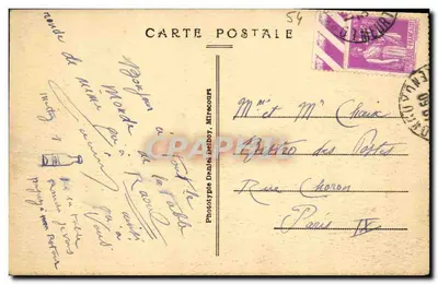 Longuyon — Droga do Longwy — D. D. — Fototyp Daniel Deiboy, Mirecourt — Rewers