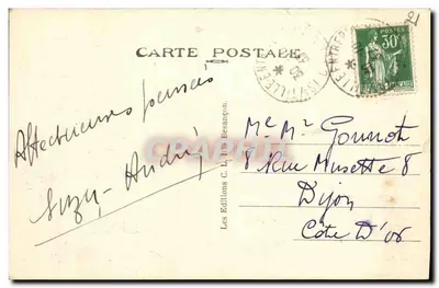 O Mont de Marcilly — Is-sur-Tille (Côte-d'Or) — Edições C. L. Besançon n°12609 — Verso