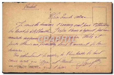 TRIER - HAUPTMARKT — Editor Mosel, n° 4705 — Verso