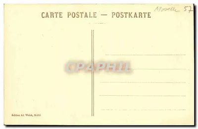 Dabo (Niem. Dagsburg) — okolice Saverne i Sarrebourg (wys. 600 m.) — Wydawnictwo Ad. Weick, St-Dié — Rewers