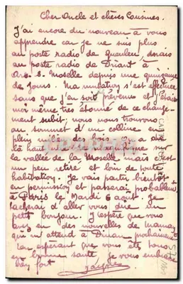 ARS sur-MOSELLE — Lavoir e Pont do Canal — Editora: Carte Postale — Verso