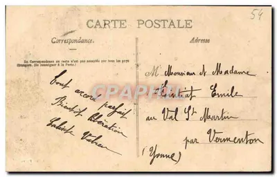 Custines - Vista sobre la Mosela — Edición Flacre — Reverso