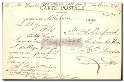 Lironville — Widok ruiny wsi z kościołem — Wydawca: Lironville — Rewers