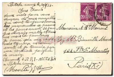 Bitche - Camp - O Casino dos Oficiais — editor A. D. (n° 11) — Verso