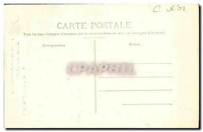 Saint-Jean-de-Losne — Entrée de l'Église - Le Portail — Éditeur : Cie. de la Poste de Dijon — Verso