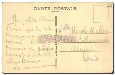Montbard — O Antigo Montbard em relevo no Gabinete de Trabalho de Buffon — Cliché Barrier — Verso