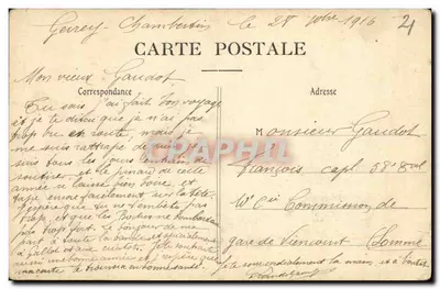 Gevrey-Chambertin (Côte-d'Or) — Zamek Gevrey — wydawca Sacconay, nr 21 — Rewers