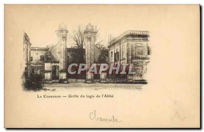 La Couronne — Grade do logradouro do Abbé — Charente