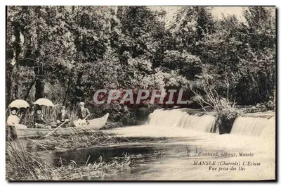 Mansle (Charente) — Vista tirada das Ilhas — Combaud, editor, Mansle