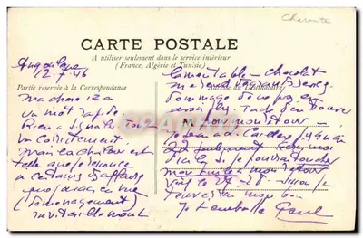 Castelo de LA ROCHEFOUCAULD — Vista geral — Editor não identificado — Verso