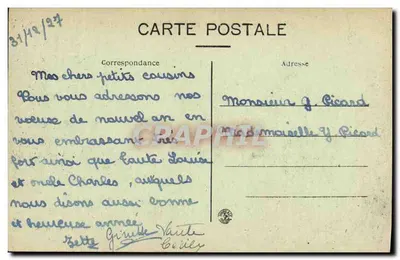 Angoulême — Widok z mostu Saint-Cybard — Lib. Barraud, Angoulême — Rewers