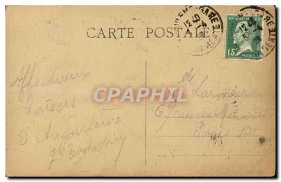 Torre de Marguerite de Valois — Angoulême histórica — Fot-édit. A. Gilbert, Angoulême, n° 809 — Verso