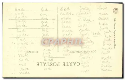 Ruïnes van de Abdisie van Couronne — Angoulême — J.S.D. — 307 bis — Achterkant