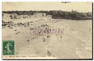 Royan (Côte d'Argent) — Vue générale de Pontaillac — éditeur BR - 832